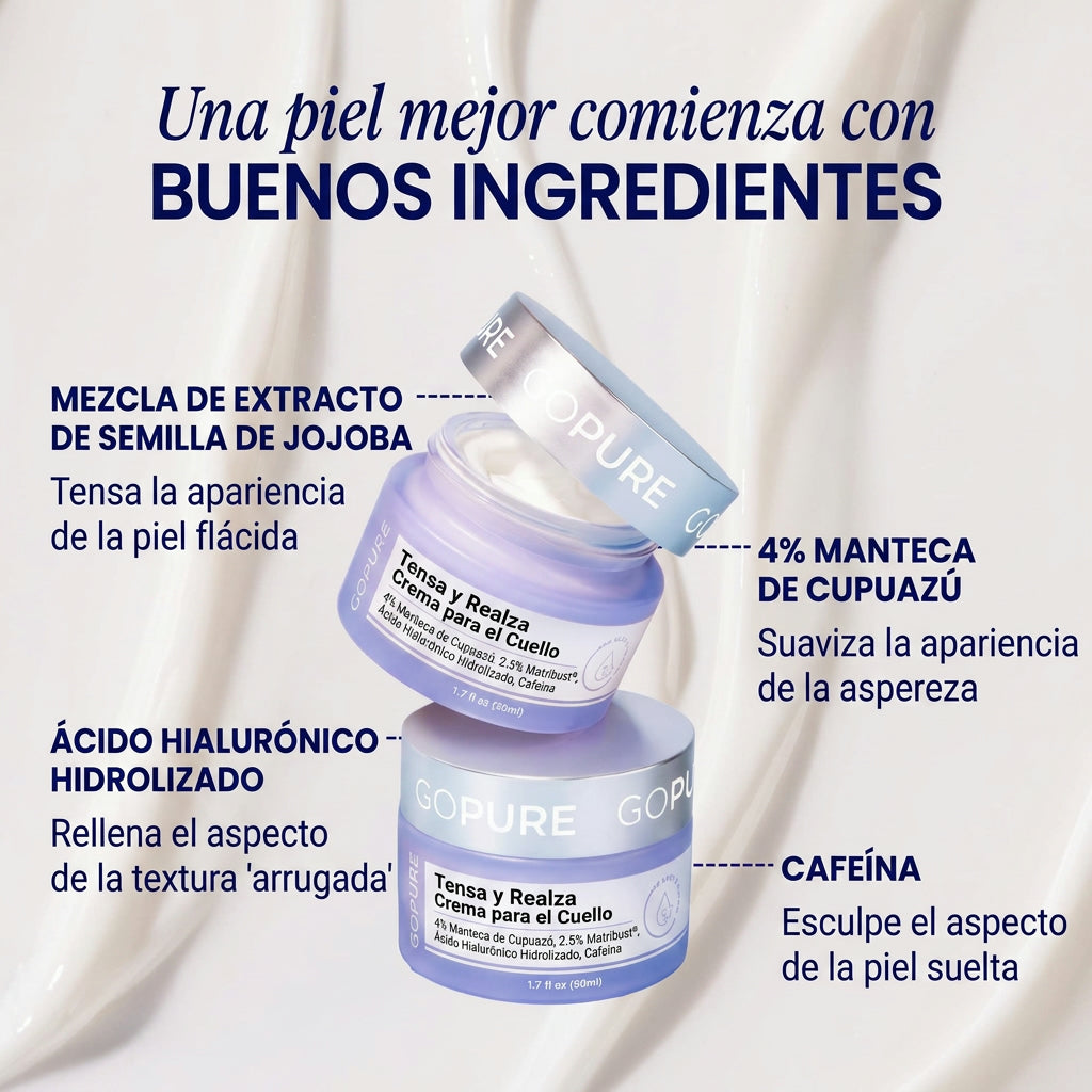 GoPure™: Cuello Más Firme y Rejuvenecido